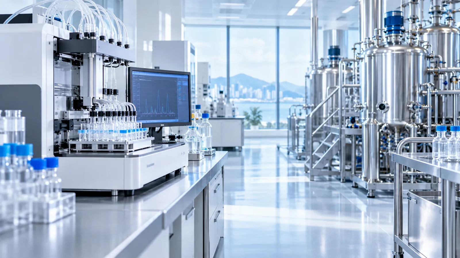 Peptide intermediates laboratory visual