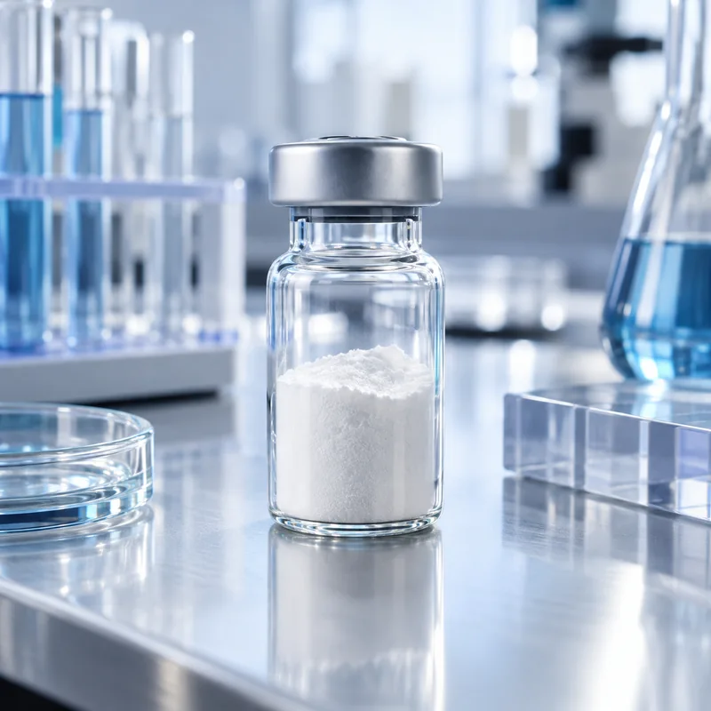 Illustration of Palmitoyl Tetrapeptide-10 raw material packaging