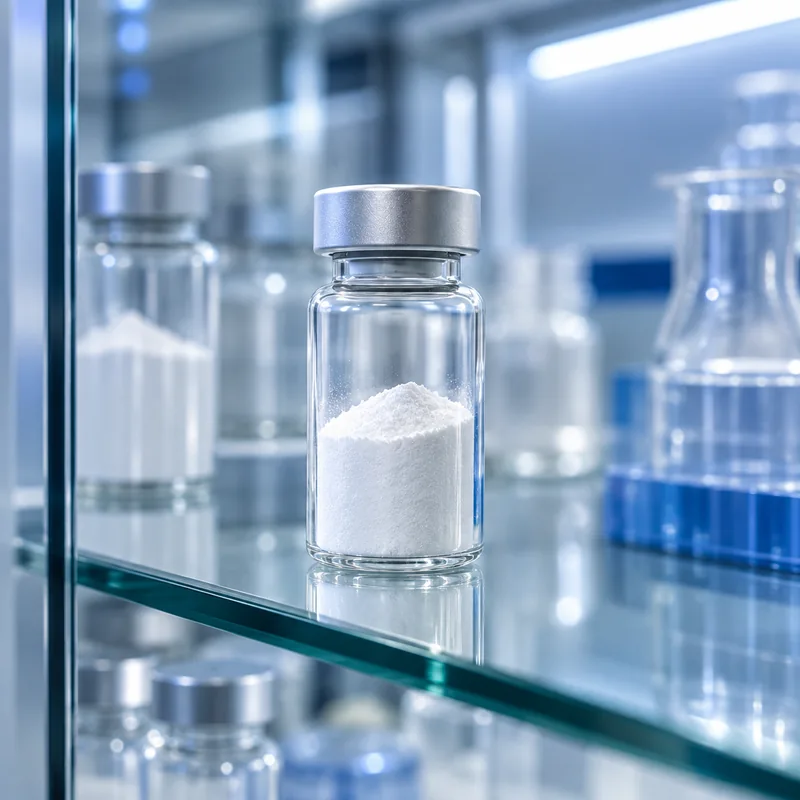 Illustration of Palmitoyl pentapeptide-4 raw material packaging