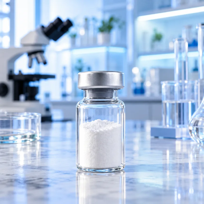 Illustration of Acetyl tetrapeptide-3 raw material packaging