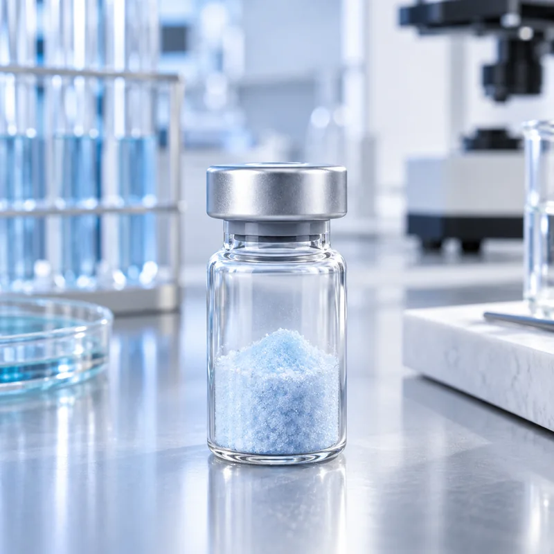 Illustration of Copper Tripeptide-1 raw material packaging